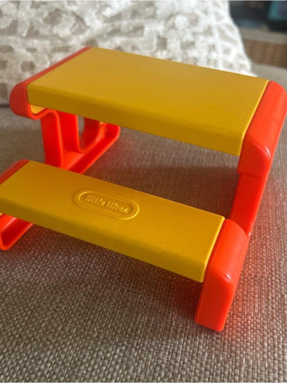 Vintage 1989 Little Tikes Place Dollhouse Picnic Table for Dolls Miniature - Picture 1 of 4
